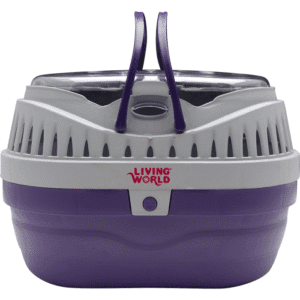 Living World Small Animal Carrier Small Purple/Grey