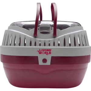 Living World Small Animal Carrier Large Burgundy/Grey