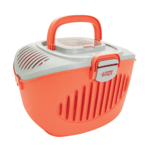 Living World Paws 2 Go Cat Small Pet Carrier Pink/Grey